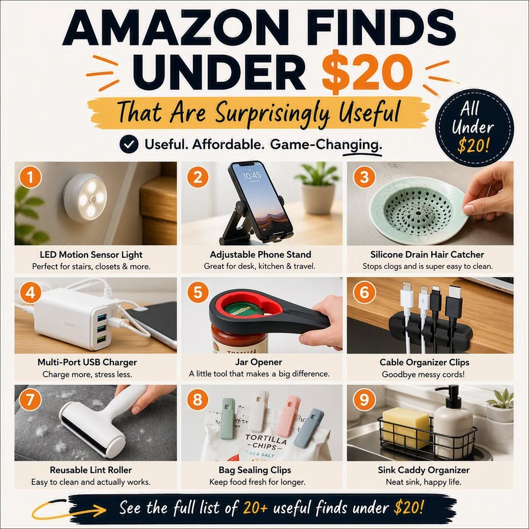 Top 9 Viral Amazon Finds Under $20 That Are Surprisingly Useful (2026 Practical Home, Kitchen & Tech Guide)