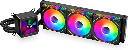 Lian Li Galahad II LCD 360 RGB Liquid CPU Cooler - 2.88" IPS Screen Asetek 8th Gen