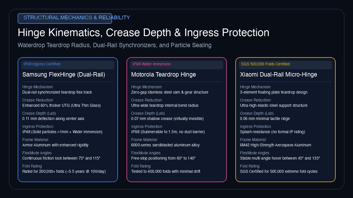 Hinge Mechanics and Crease Engineering Comparison