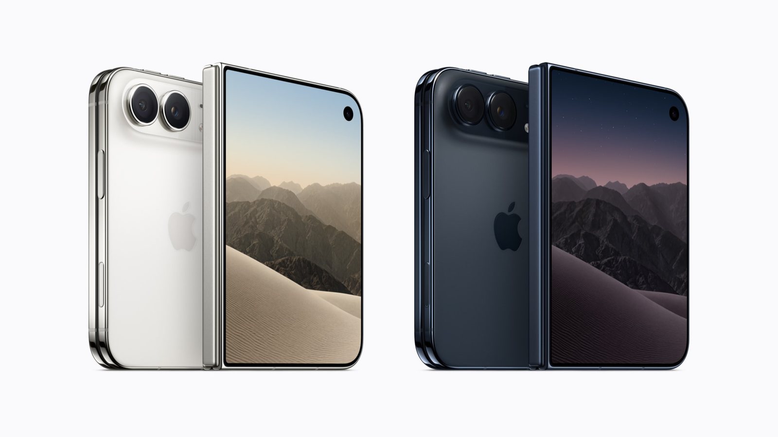 Apple iPhone Duo in star white and night sky