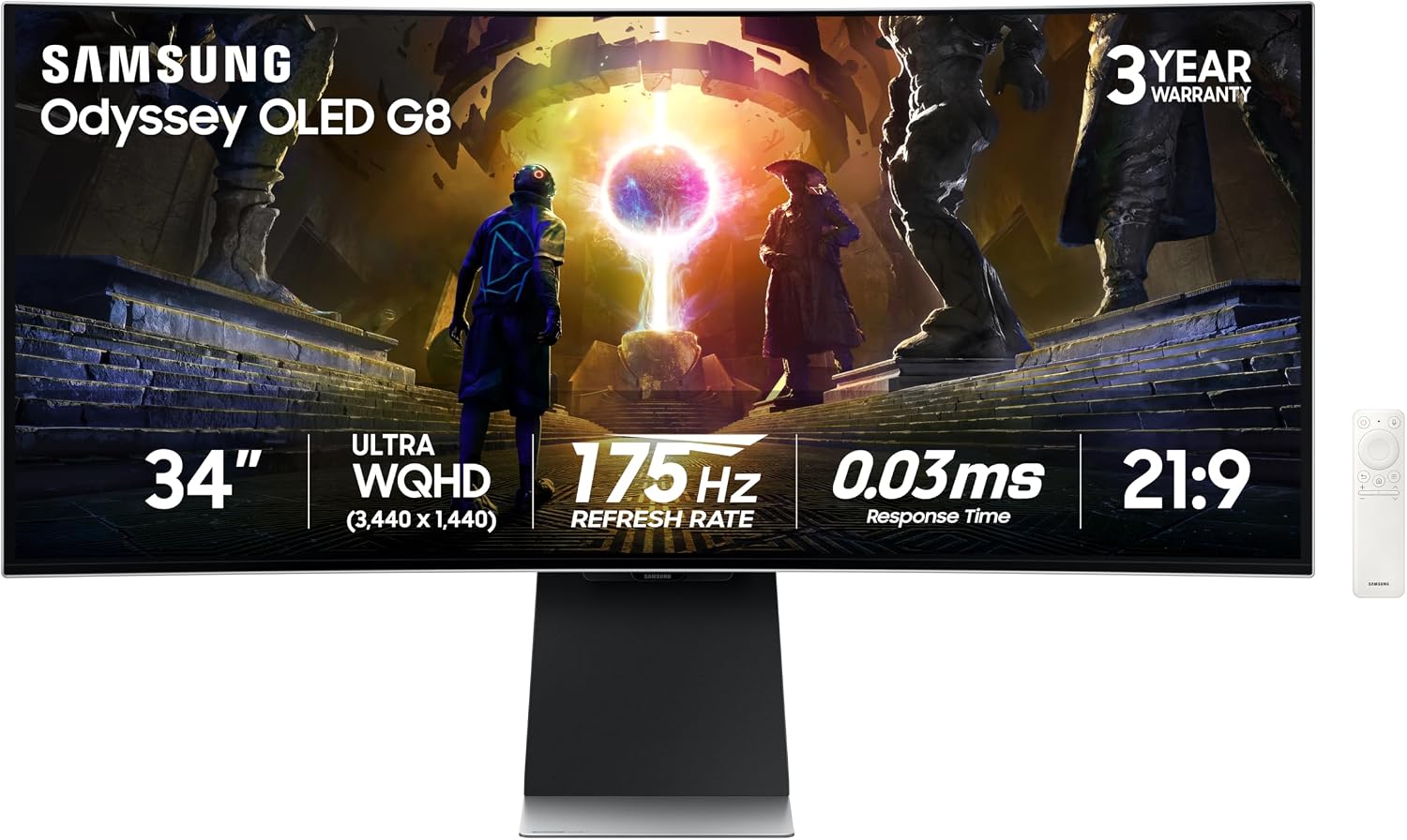 SAMSUNG 49-Inch Odyssey OLED G9 (G95SC) Curved Gaming Monitor (LS49CG954SNXZA)